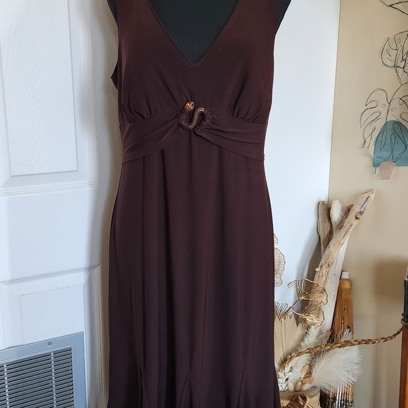 Vintage y2k snake emblem brown dress - Picture 7 of 7